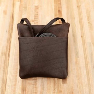 Leather Travel Purse - Made In Usa