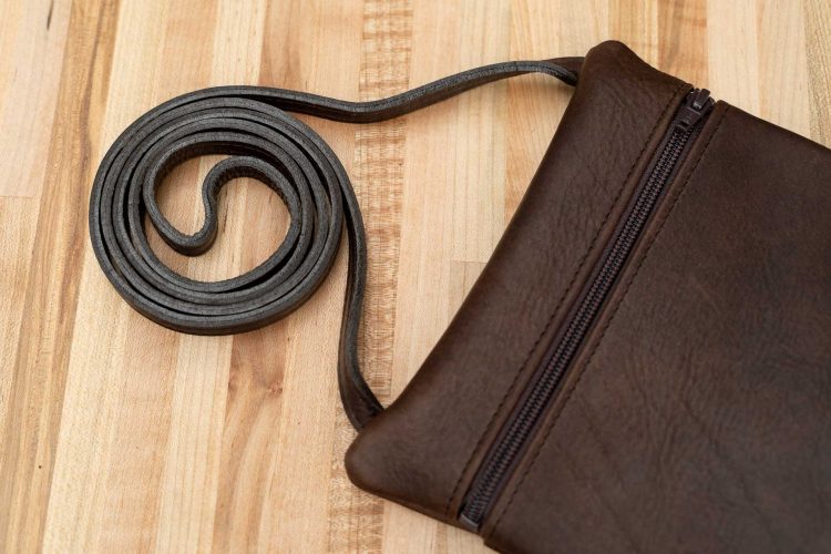 Crossbody Travel Purse - Leather - Made in USA
