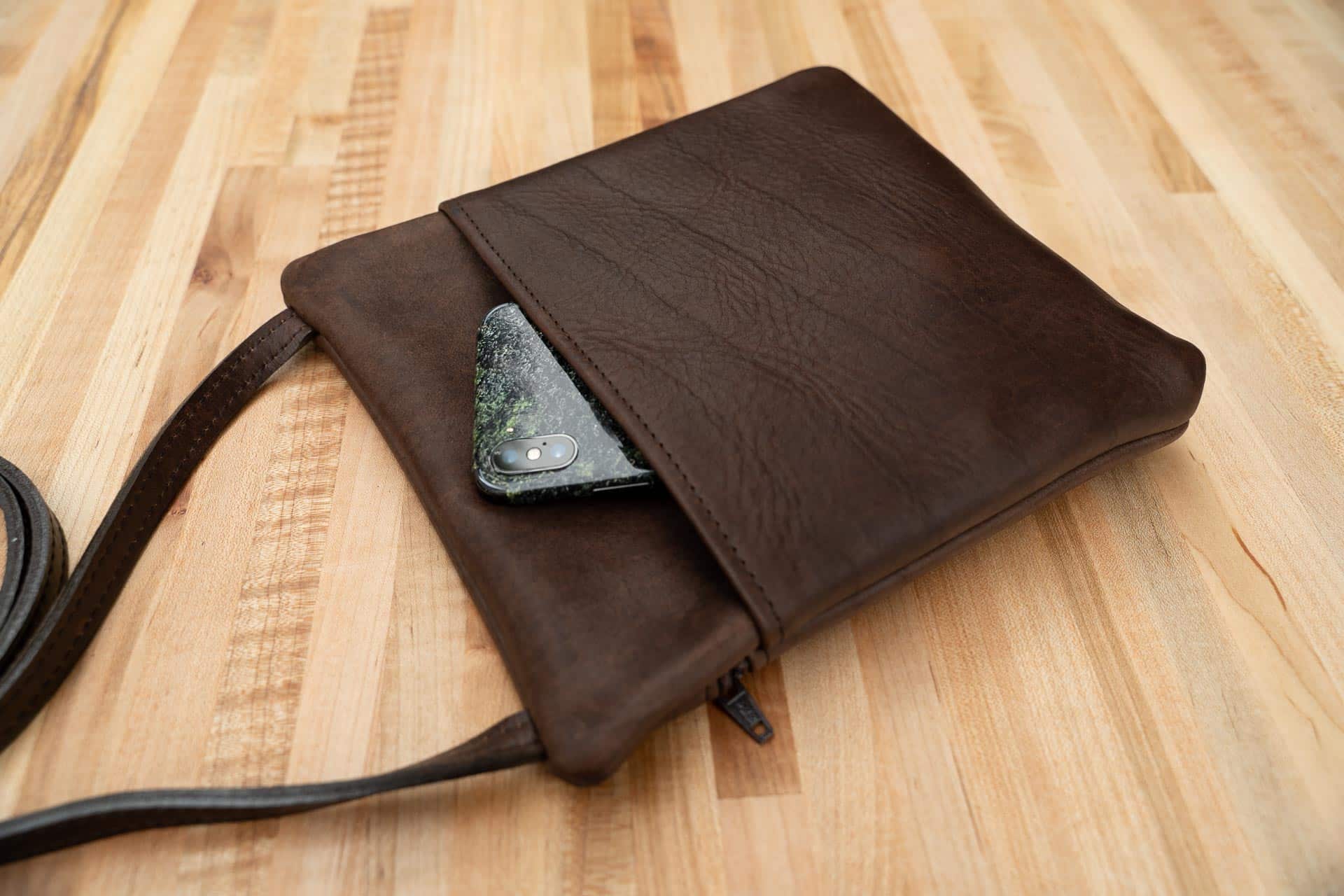 Leather Travel Purse and Front Pocket Wallet Buffalo Billfold