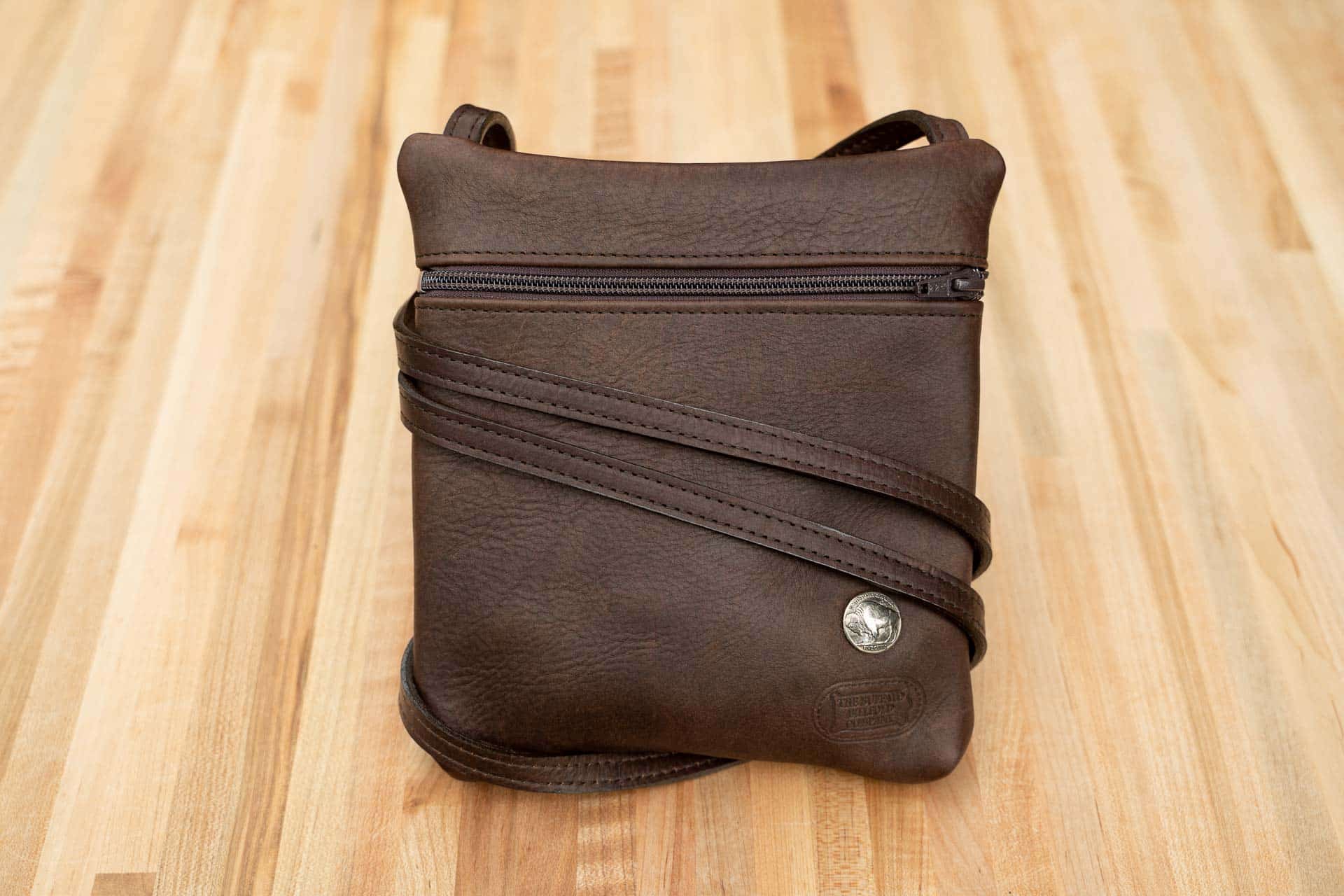 leather travel purse