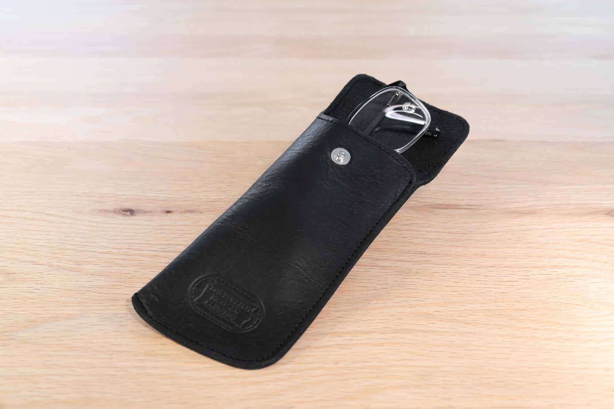 Rick Owens Mainline Black Leather Eyeglasses Case Spectacle Pouch Minimal Black Leather Spectacle Glasses Case - Etsy main image 3