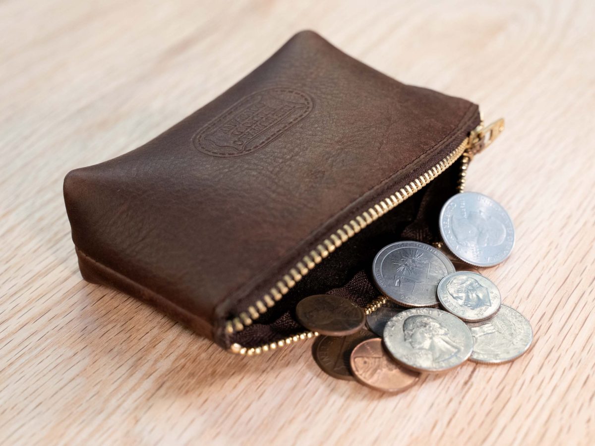 Gusseted Leather Coin Purse with Zipper | Buffalo Billfold Company