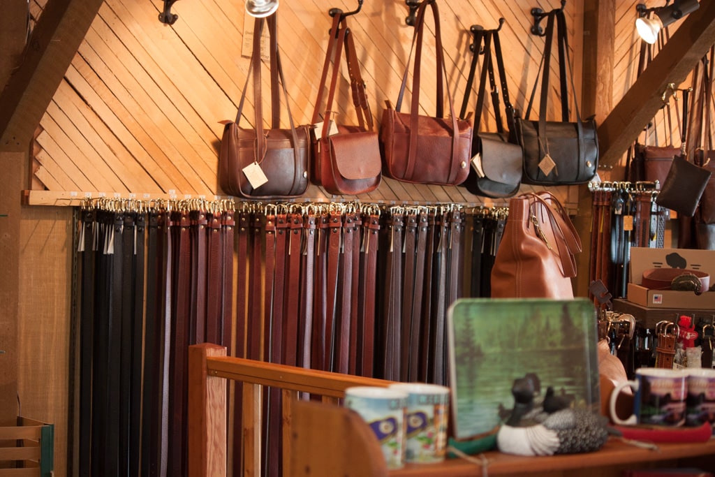 Leather Works at Buffalo Billfold Company show room