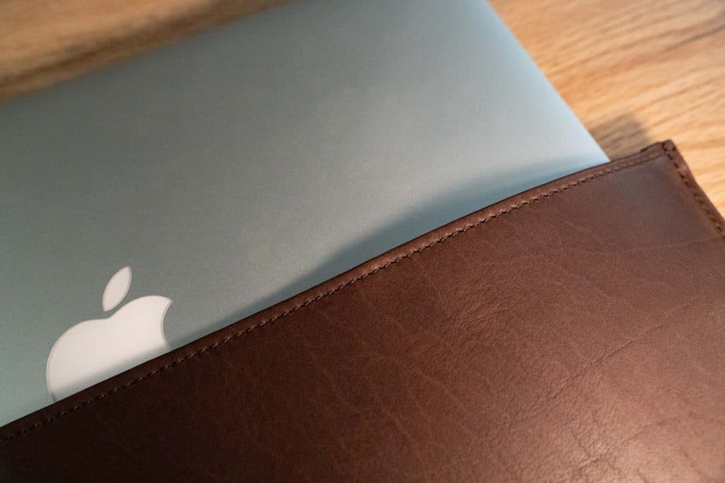 Leather Laptop Sleeve for 13" Macbook Air