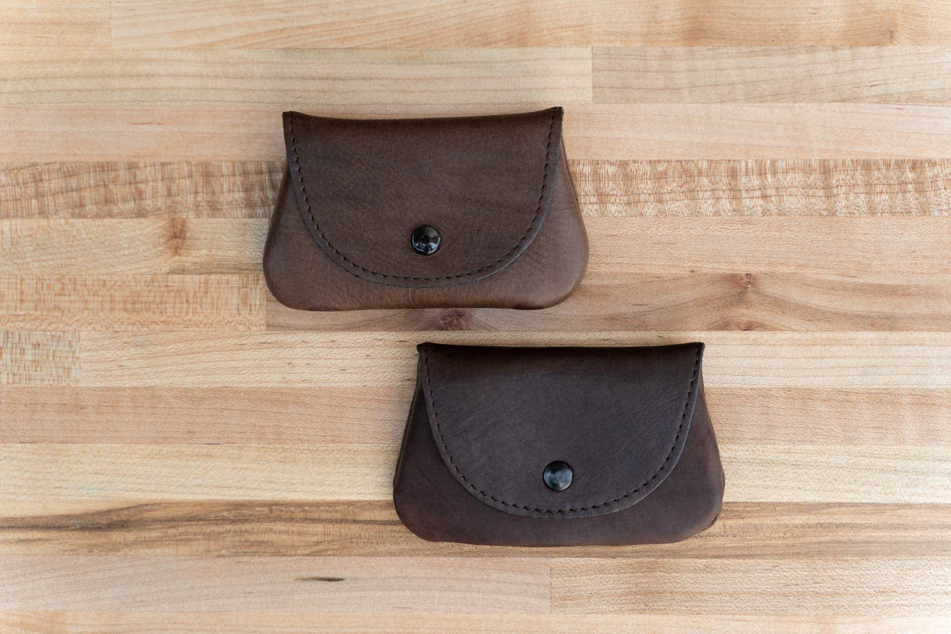 Mens Leather Coin Purse with Snap - Made in USA | Buffalo Billfold Co