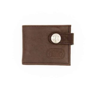 Leather Bifold Wallet - Snap Closure - Made in USA - Buffalo Billfold Company