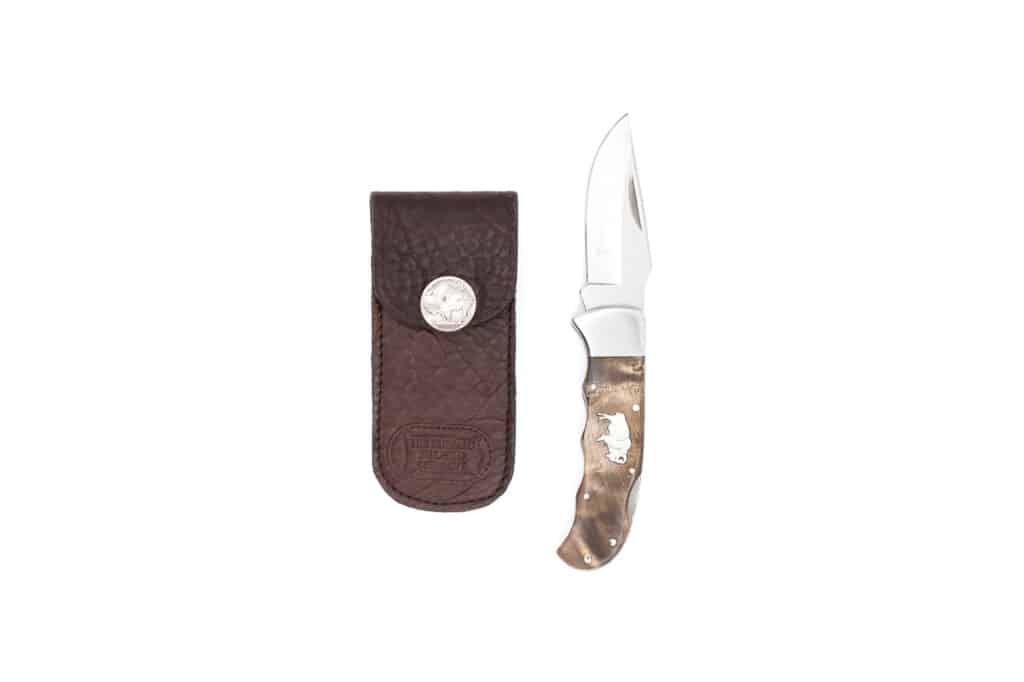 Leather Knife Sheath for Folding Knife - Made in USA