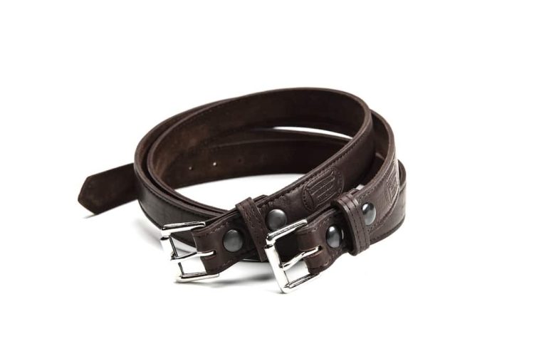 Mens Leather Belts - American Made - Buffalo Leather - Brown