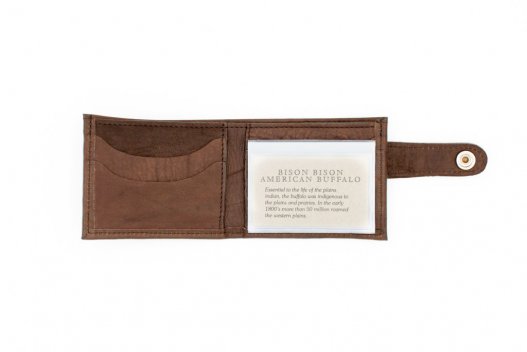 Leather Snap Closure Wallet - Mens - Made in USA - Buffalo Billfold Company