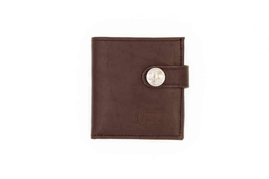 Snap Closure Wallet - Leather Wallet - Made in USA