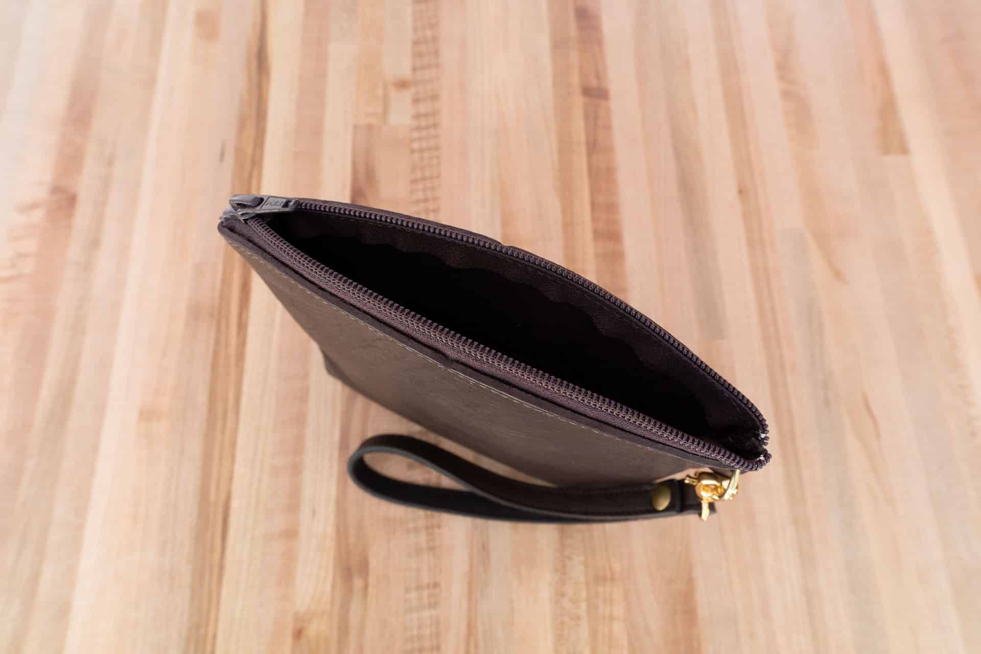 Leather 2025 wristlet pouch