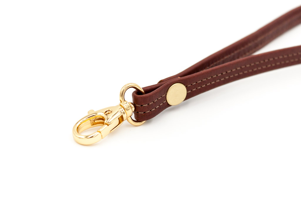 Leather Wrist Strap Accessory Choose Leather Color and Clip 