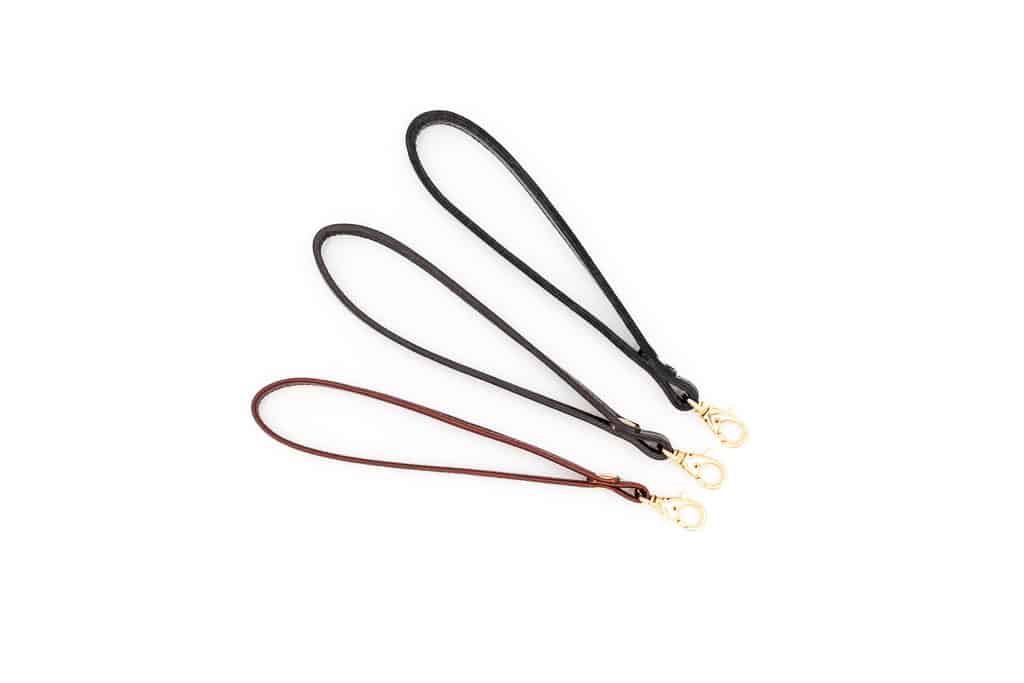 Leather Wrist Strap Accessory Choose Leather Color and Clip 