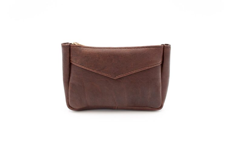 Small Leather Pouch - Brown