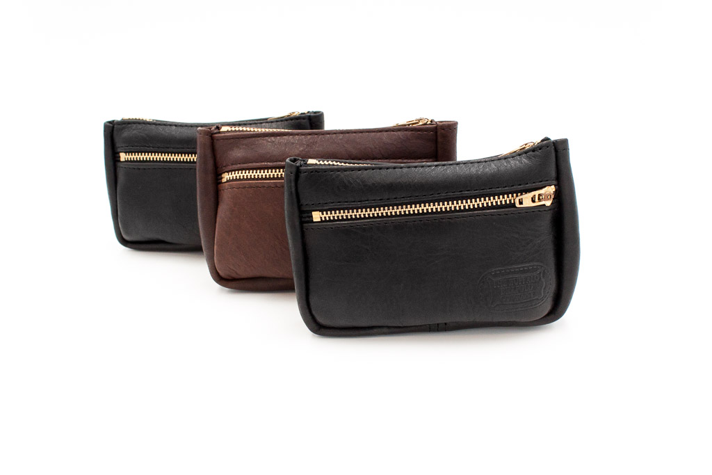 Brown Leather Wristlet Pouch - Wrist Bag