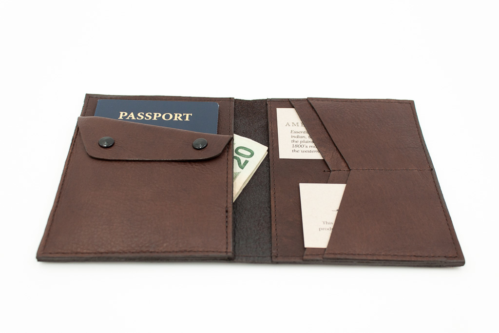 Passport Travel Wallet - Bison Leather