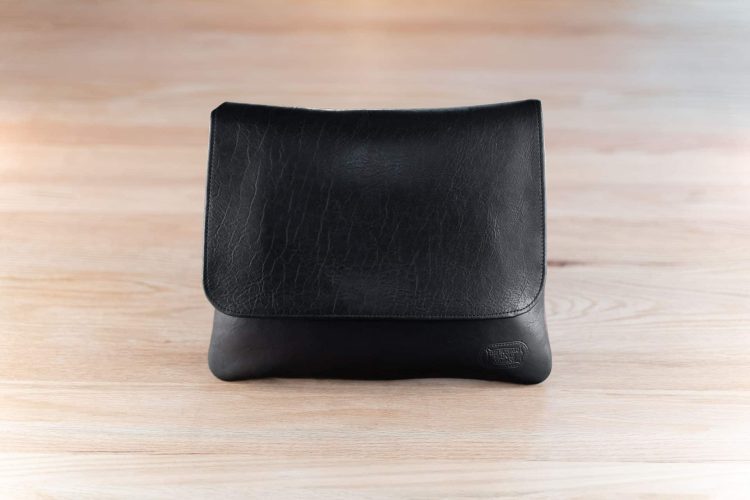 Black Handmade Leather Purse - Made in USA