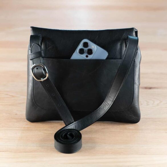 Phone Pocket on back of purse.