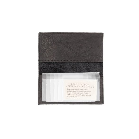 Black Leather Checkbook Cover