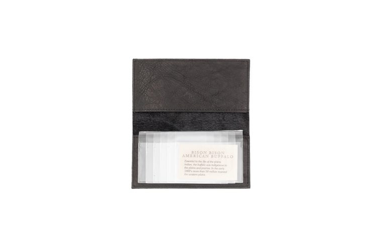 Checkbook Cover - Black Leather Checkbook Holder | Buffalo Billfold Co