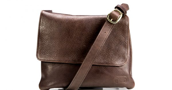 tan leather purse