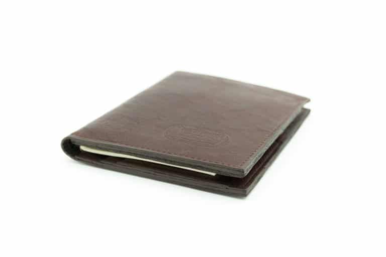 Buffalo Leather Passport Wallet - Travel Organizer Wallet - Made in USA