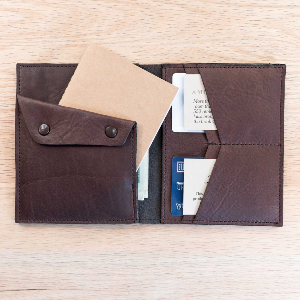 Travel Notebook Wallet Insert, Additional Zip Pockets for Colorful