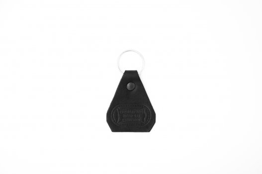 Buffalo Leather Keychain - Black - Made USA