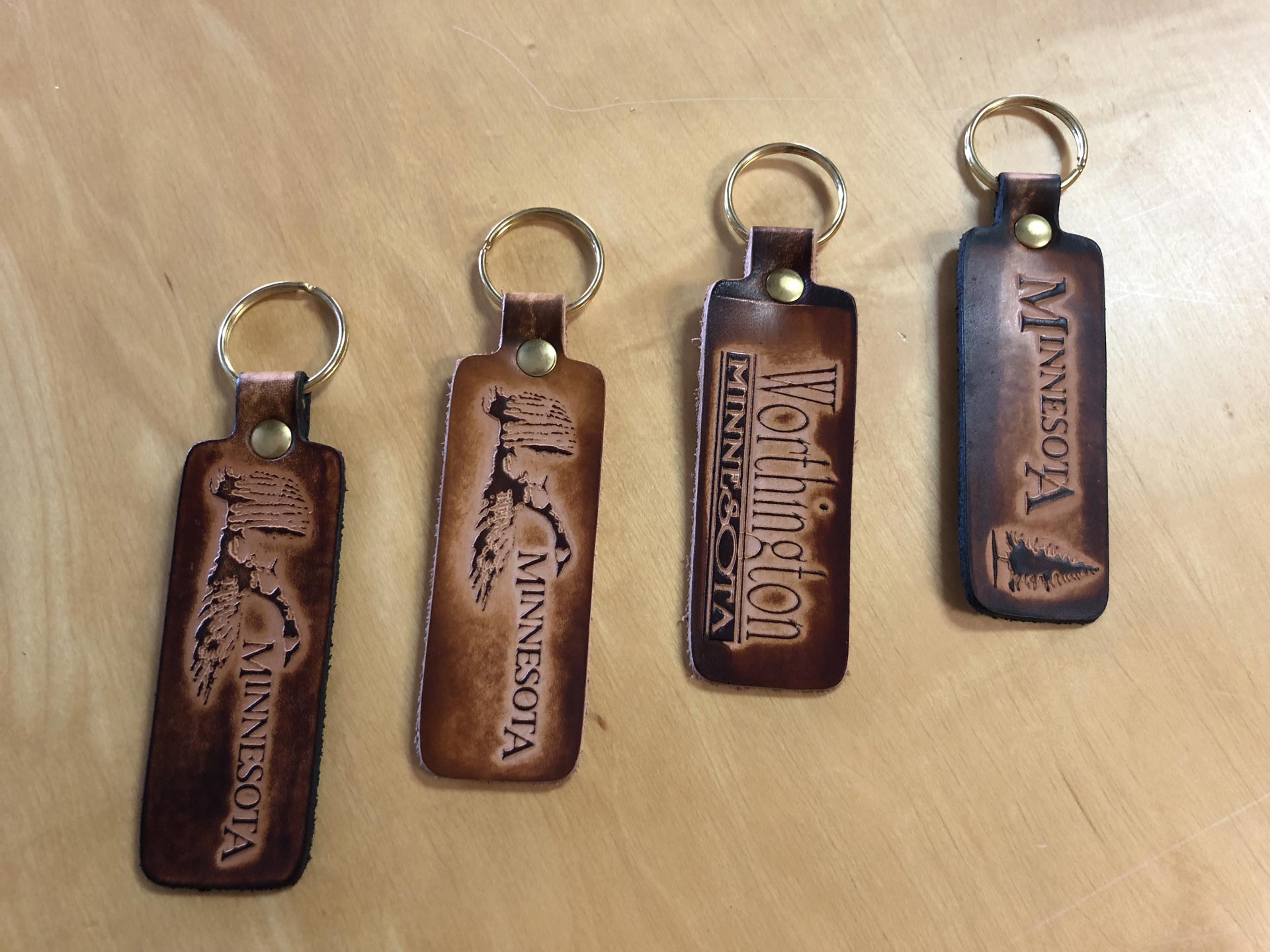 Minnesota Leather Keychains - Made in Minnesota