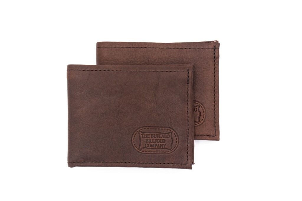 Buffalo Billfold - Leather Bifold Wallet - Handmade - Made USA
