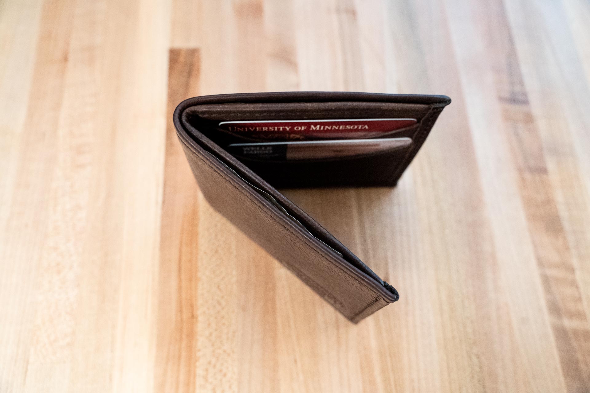 Personalised Handmade Buffalo Leather Billfold Wallet