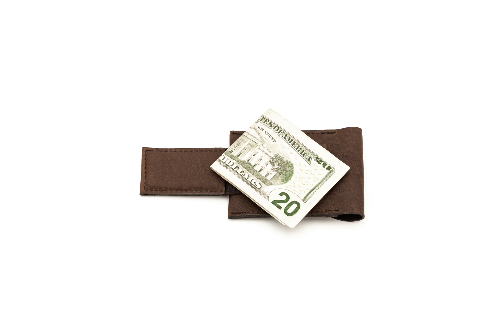 Leather Money Clip Wallet with Custom Logo – Buffalo Billfold Company