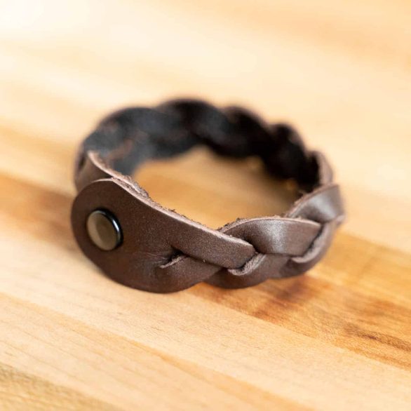 Mystery Braid Leather Bracelet - Made in USA