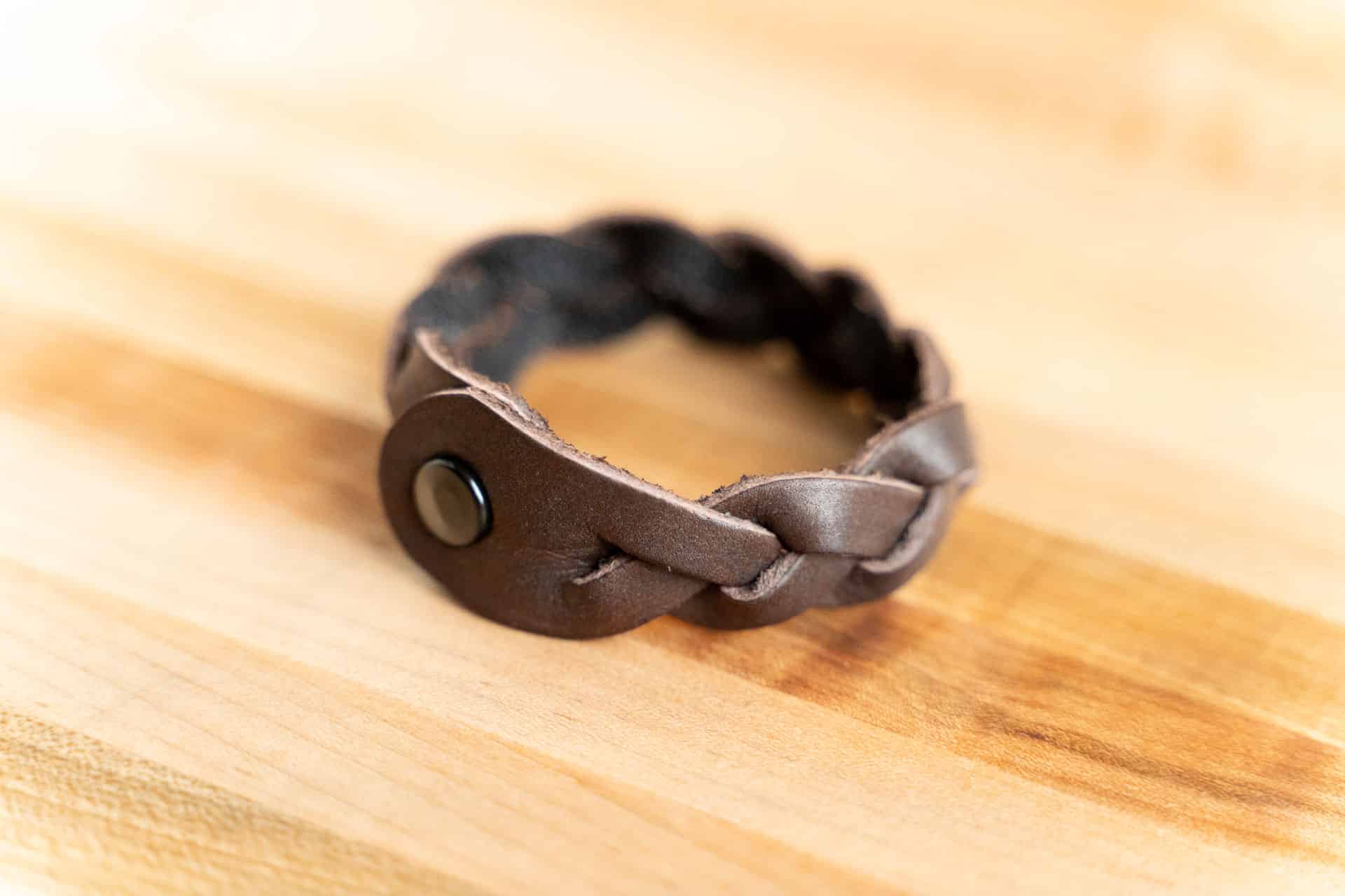 Mystery Braid Leather Bracelet - Made in USA - Buffalo Billfold...