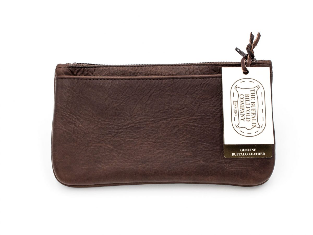 Leather Zip Pouch Wallet