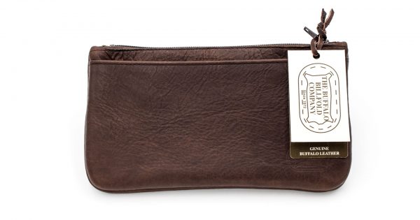 Leather Pouch with Zipper