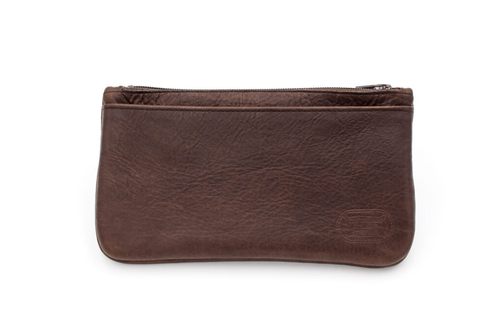 Leather Zipper Pouch - Made in USA - 9