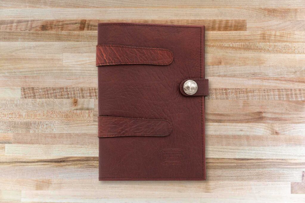 Jr Legal Pad Cover - Russet Red Leather - Made in USA