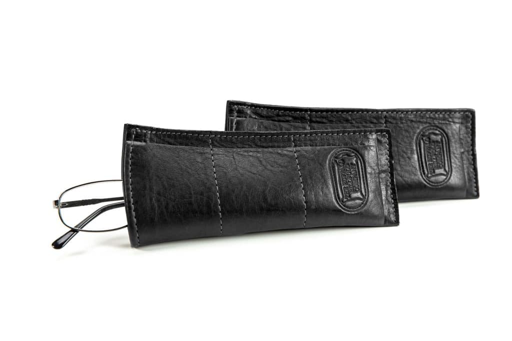 Spectacle Case - Black Leather - Made in USA