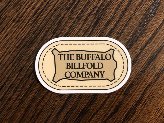 Buffalo Billfold Company Sticker 2x1 inch