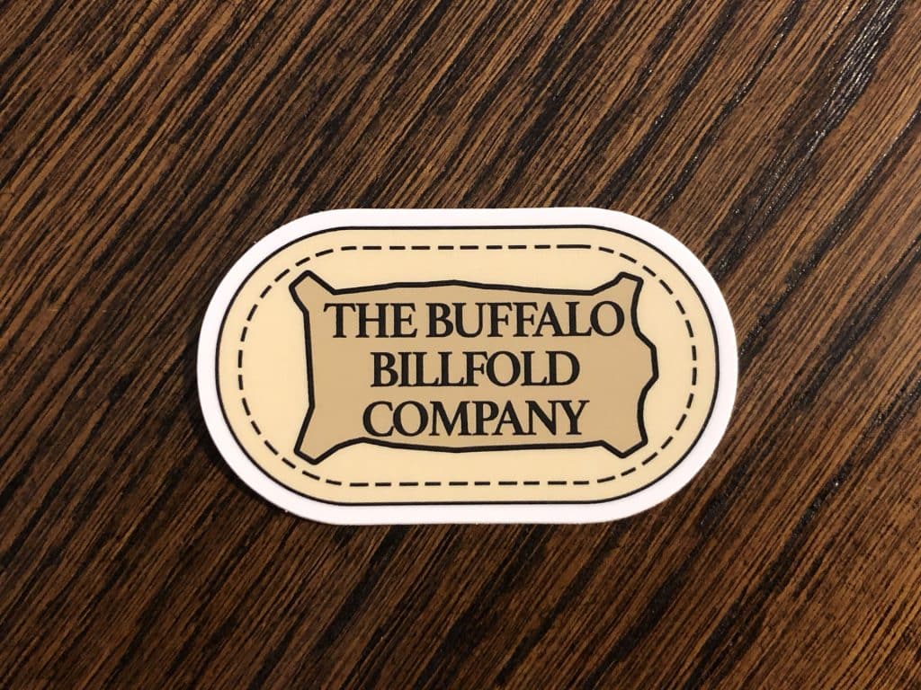 Buffalo Billfold Company Logo Sticker