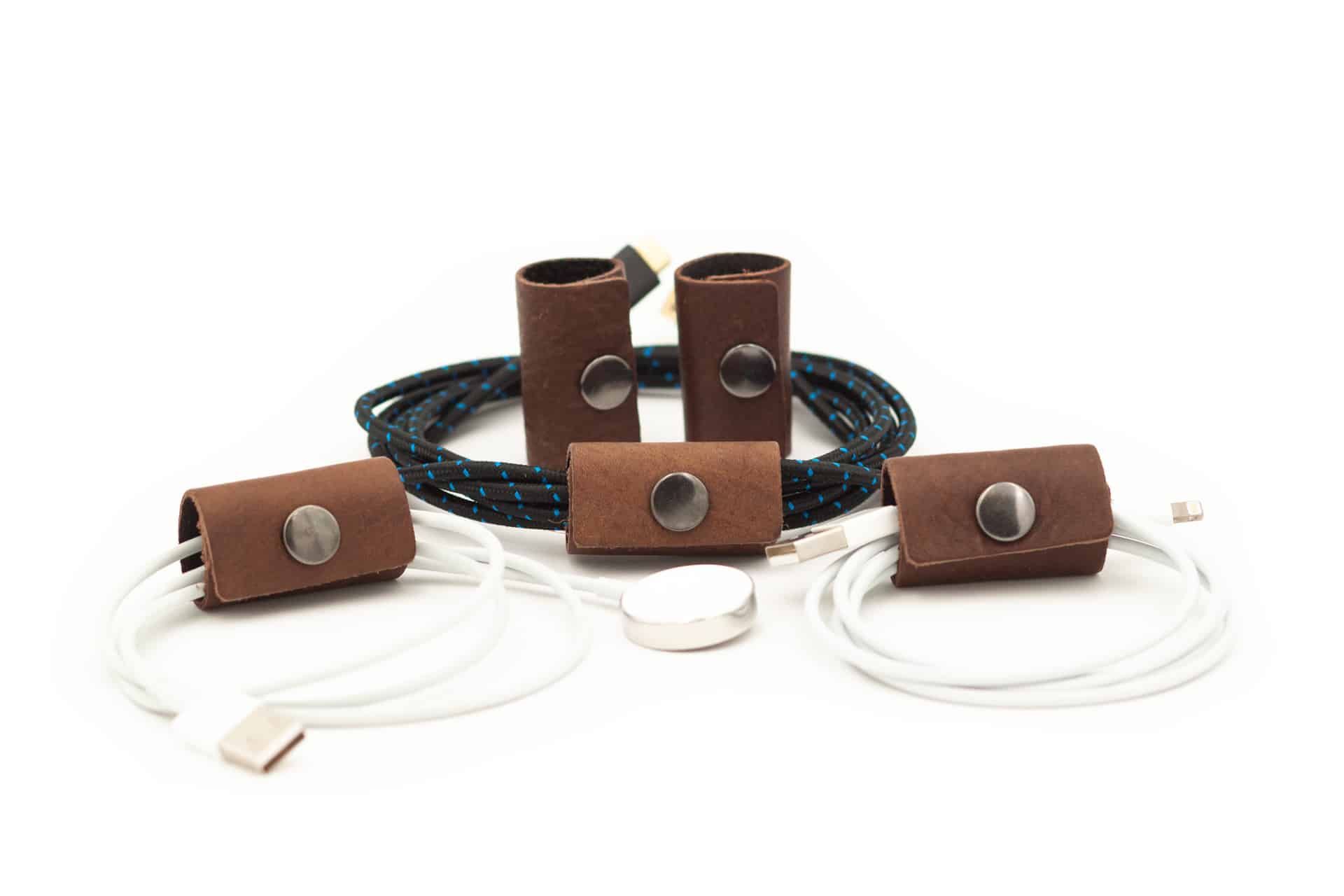 Leather Cord Wraps / Cable Organizers Rio Latigo / 1-Pack