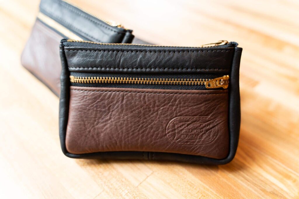 Giddy Up Clutch Purse - Black and Brown Leather