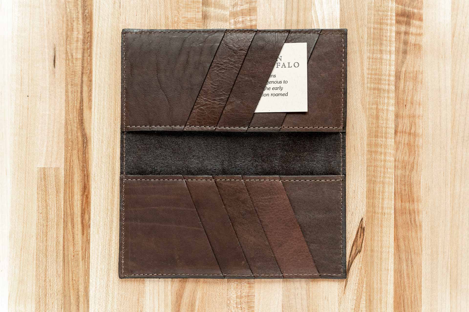Cowboy Leather Wallet - Inside Credit Card Pockets and Bill Slots