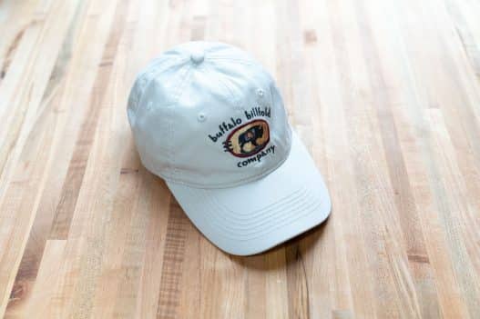 Strapback Hat - Light Grey - Buffalo Billfold Company