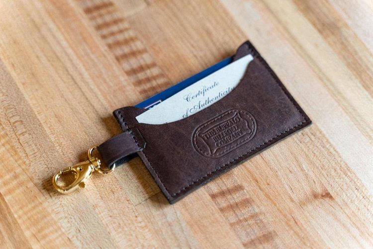 Leather Keychain Wallet with Keyring - Made in USA