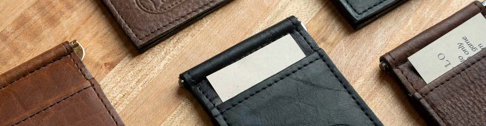 Leather Money Clips - Made in USA