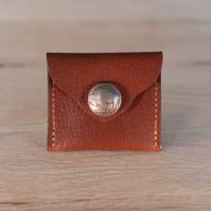Leather Coin Purse with Bison Nickel