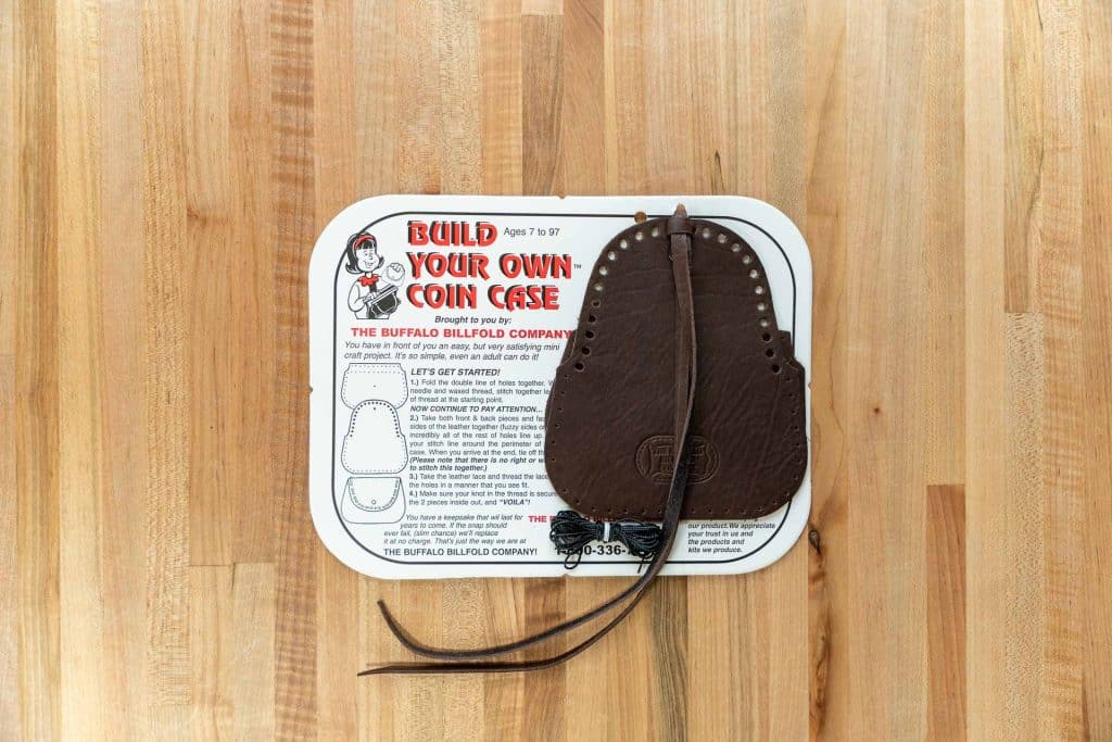 Leather Coin Pouch DIY Kit - Made in USA