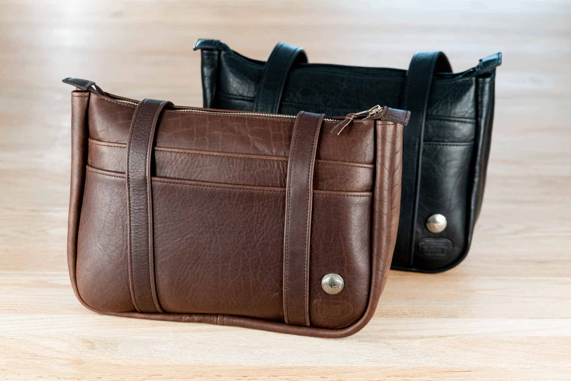 Black And Brown Leather Purse For Men